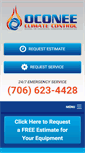 Mobile Screenshot of oconeeclimatecontrol.com